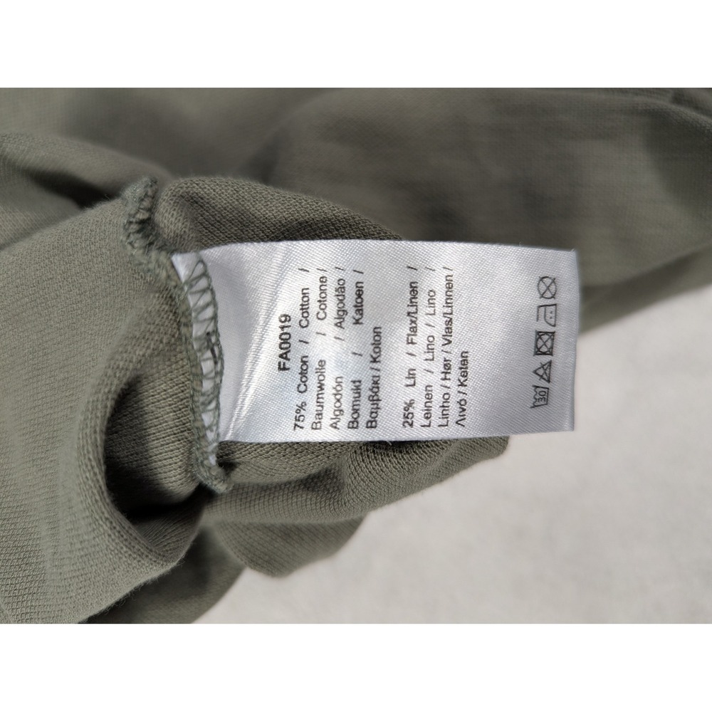 Lacoste Regular Fit Olive Green Linen Blend Mens Two Pocket Polo Shirt Medium - Picture 5 of 5